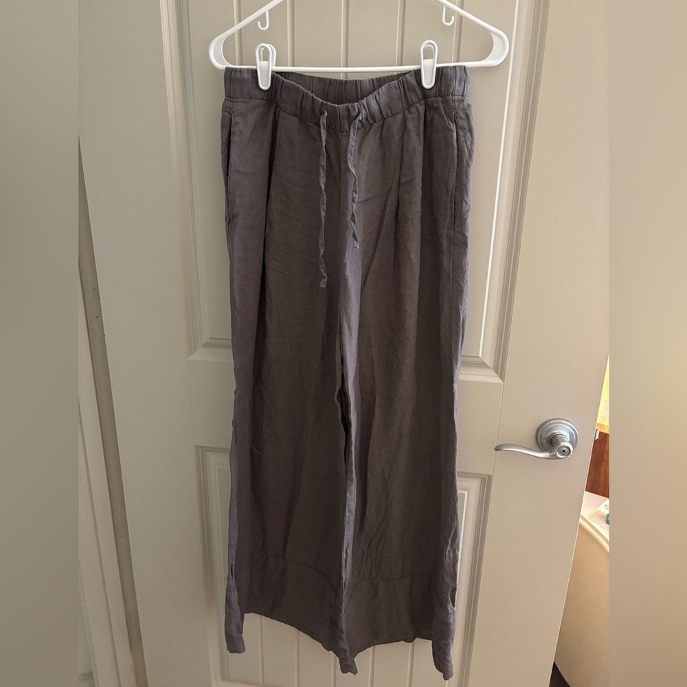 Zara Women’s Wide Leg Linen Pants